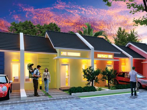 foto tampak rumah tipe Muzdalifah perumahan GRIYA PELANGI SAKINAH
