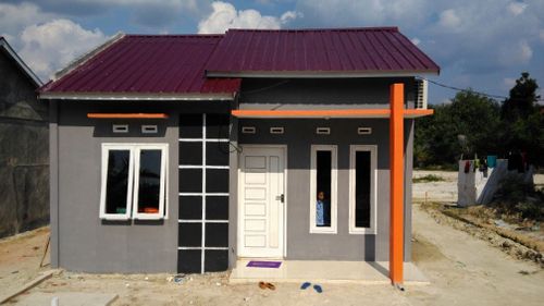 foto tampak rumah tipe RSH perumahan GRAHA MULYA SEPAKAT