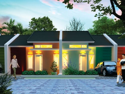 foto tampak rumah tipe Arafah perumahan GRIYA PELANGI SAKINAH