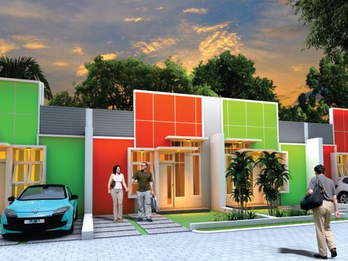foto tampak rumah tipe Raudhah perumahan GRIYA PELANGI SAKINAH