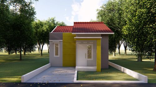 foto tampak rumah tipe 36 perumahan DJAVINO RESIDENCE II