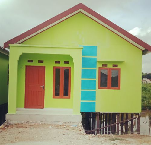 foto tampak rumah tipe 36/107 perumahan Komplek bumi banua indah ll