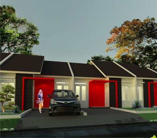 foto tampak rumah tipe 36 perumahan BALE RESIK