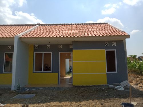foto tampak rumah tipe 30 perumahan PERMATA HIJAU