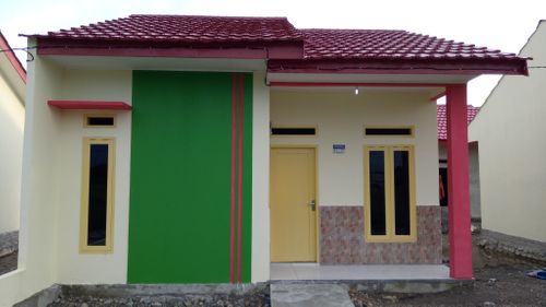 foto tampak rumah tipe 36 Tunggal perumahan Griya Anggrek Asri 2