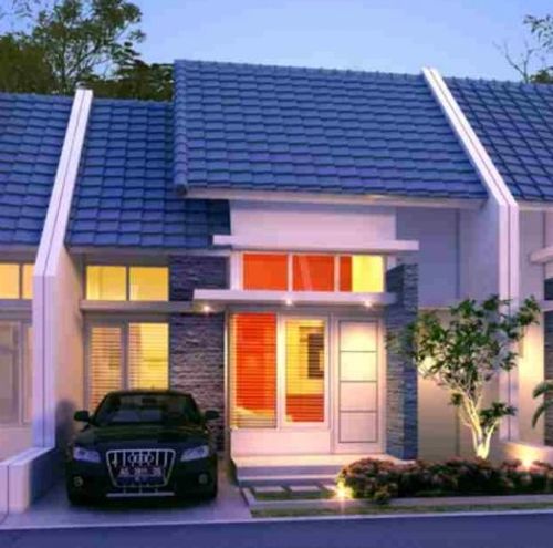 foto tampak rumah tipe 36 perumahan BUMI PERMATA