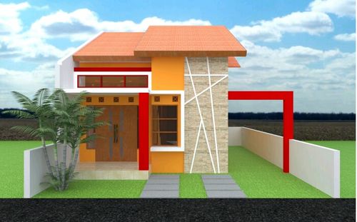 foto tampak rumah tipe 45 perumahan WIJAYA GRAHA VILLAGE