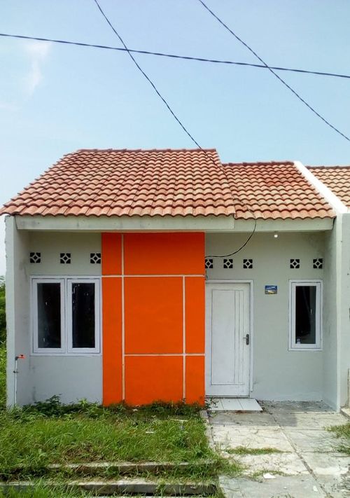 foto tampak rumah tipe Rsh perumahan Greenland Palimanan