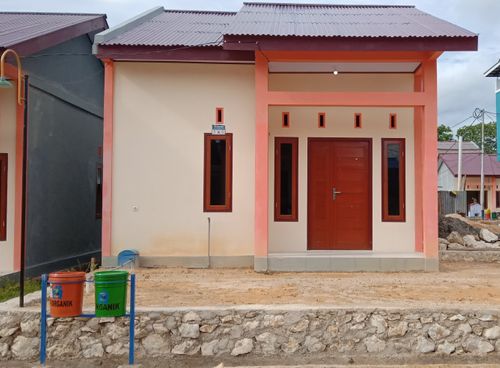 foto tampak rumah tipe 36 perumahan AQWA PERMAI RESIDENCE