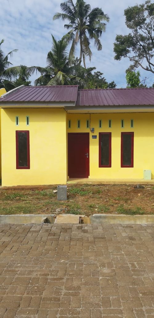 foto tampak rumah tipe 36 perumahan Kuto Mulyo Residence