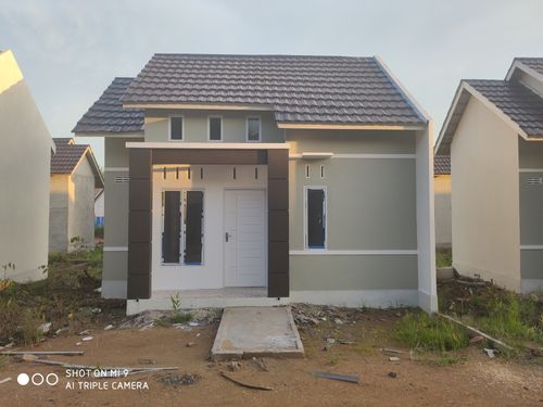 foto tampak rumah tipe 36 Eropa perumahan Kav Satu Residence