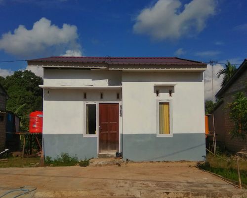 foto tampak rumah tipe 36/96 perumahan Karya Mandiri Samarinda