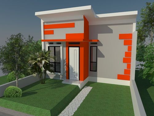foto tampak rumah tipe 30/60 perumahan Simpenan Residence