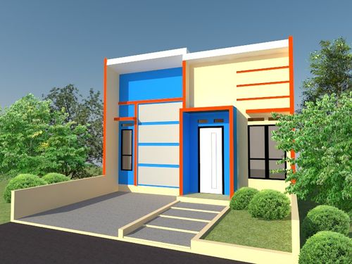 foto tampak rumah tipe 36/84 perumahan Simpenan Residence