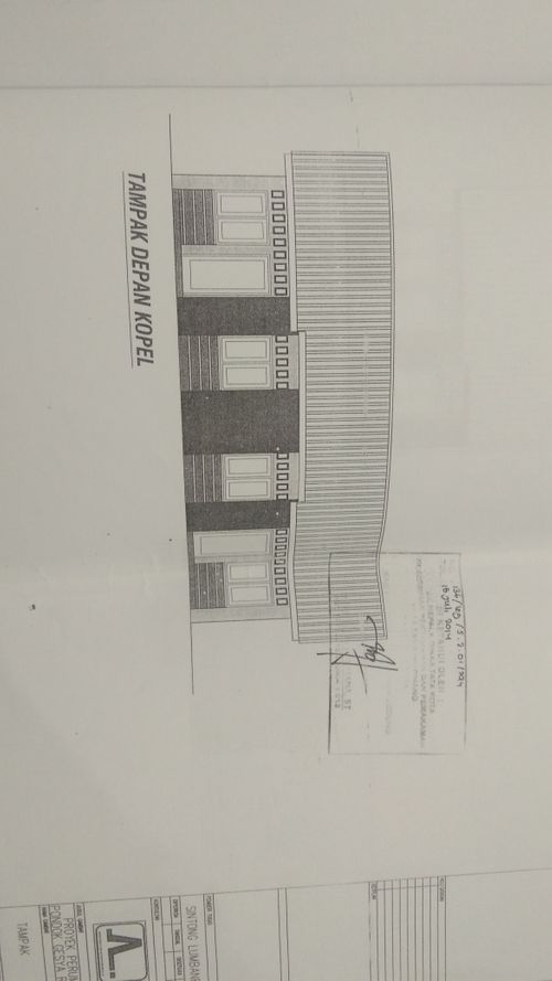 foto tampak rumah tipe 36/84 perumahan Pondok Gesya Residence