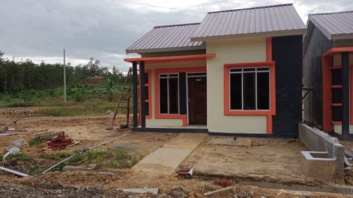foto tampak rumah tipe 36 perumahan BUMI ROYAL IZTHIN SHIFA