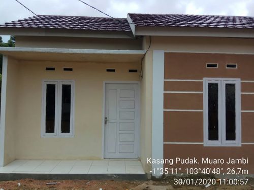 foto tampak rumah tipe 36 perumahan Nagamas Regency