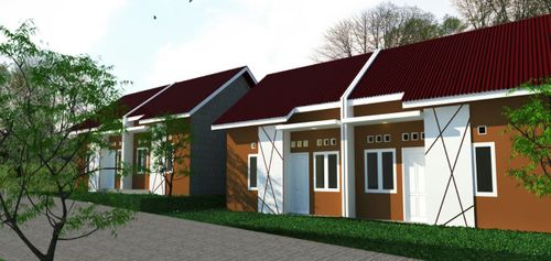 foto tampak rumah tipe 36/84 perumahan GRIYA KARANG JOANG ASRI 2