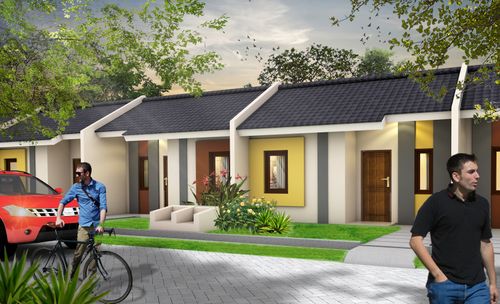 foto tampak rumah tipe Ivory perumahan PERMATA MUTIARA MAJA - CLUSTER ORION