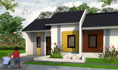 foto tampak rumah tipe Kaliandra G perumahan PERMATA MUTIARA MAJA - CLUSTER ORION
