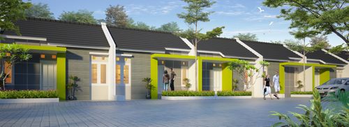 foto tampak rumah tipe 30 perumahan GRIYA MUSTIKA 9