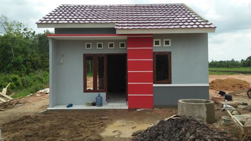 foto tampak rumah tipe 36/90 perumahan Griya Permata Asri 3