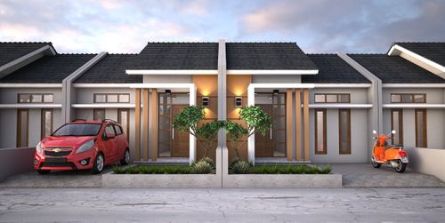 foto tampak rumah tipe 36 A perumahan Mutiara Wilis