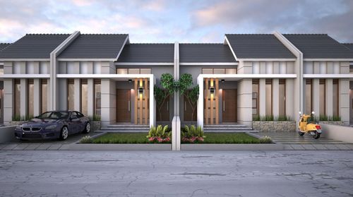 foto tampak rumah tipe 45 A perumahan Mutiara Wilis
