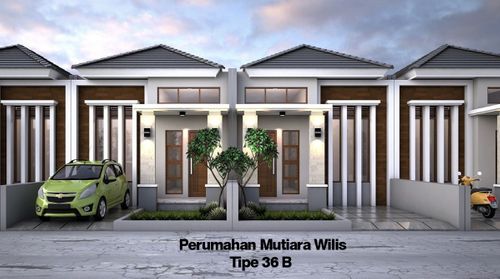 foto tampak rumah tipe 36 B perumahan Mutiara Wilis