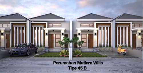 foto tampak rumah tipe 45 B perumahan Mutiara Wilis