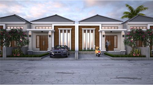 foto tampak rumah tipe 60 perumahan Mutiara Wilis