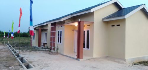 foto tampak rumah tipe 36 perumahan Sri mersing residence