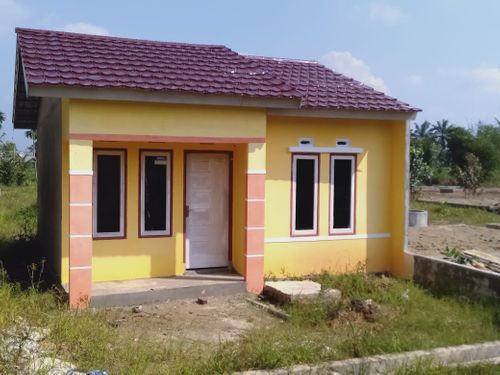 foto tampak rumah tipe subsidi perumahan KRAMAT INDAH VILLAGE 2