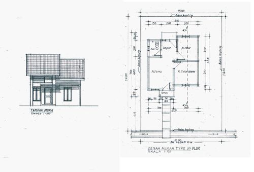 foto tampak rumah tipe 36 perumahan PERUMAHAN ALAM SEJAHTERA