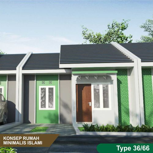 foto tampak rumah tipe 36/66 perumahan Griya Gumiwang Panyawungan