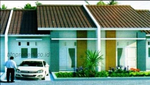 foto tampak rumah tipe 31/72 perumahan PESONA PETAPEAN INDAH