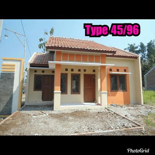foto tampak rumah tipe 45/96 perumahan Perumahan Alam Indah Benda