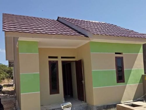 foto tampak rumah tipe 36 perumahan Flosindo Naimata II
