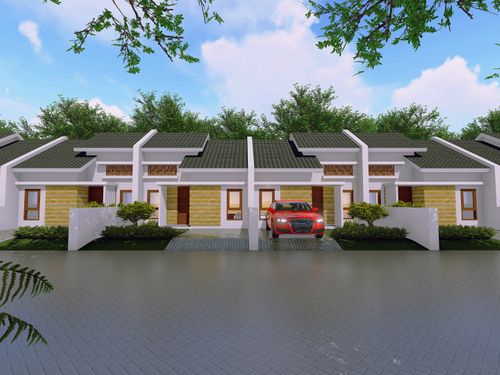foto tampak rumah tipe 40 perumahan MAHAMERU RESIDENCE
