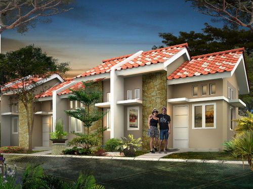 foto tampak rumah tipe SEMI KOMERSIL perumahan Grand Sutera Cilegon