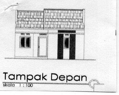 foto tampak rumah tipe 30/60 perumahan Griya pamoyanan 3