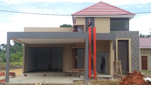 foto tampak rumah tipe 54/150 perumahan Aimo Permai