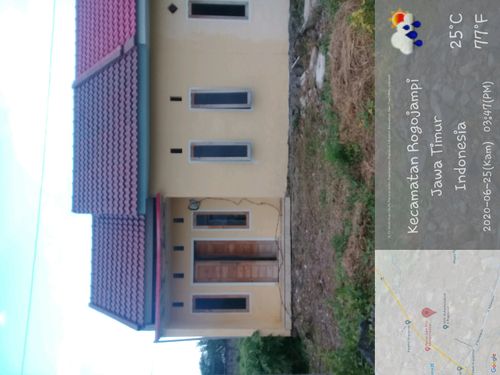 foto tampak rumah tipe 36/72 perumahan PESONA ROGOJAMPI RAYA