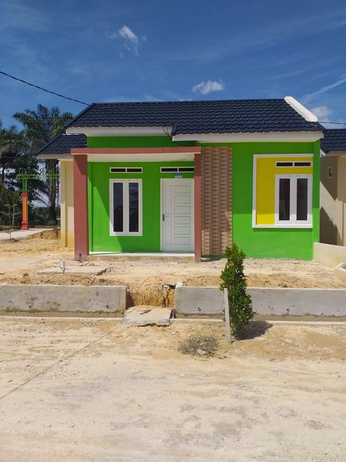 foto tampak rumah tipe 36 perumahan GREEN FAZAR ASRI