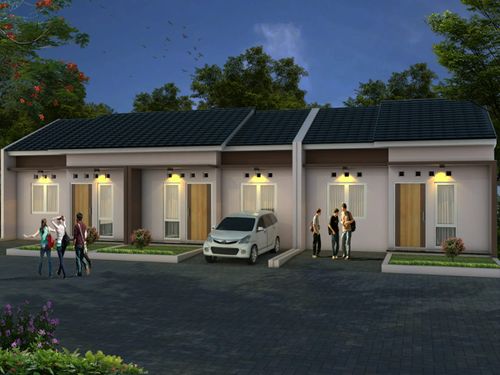 foto tampak rumah tipe 36 perumahan Bukit Sidabowa Asri
