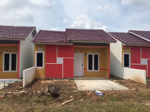 foto tampak rumah tipe 36 perumahan Griya Merah Delima