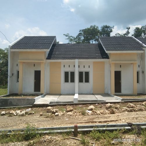 foto tampak rumah tipe 36 perumahan Istana Darusslam Asri