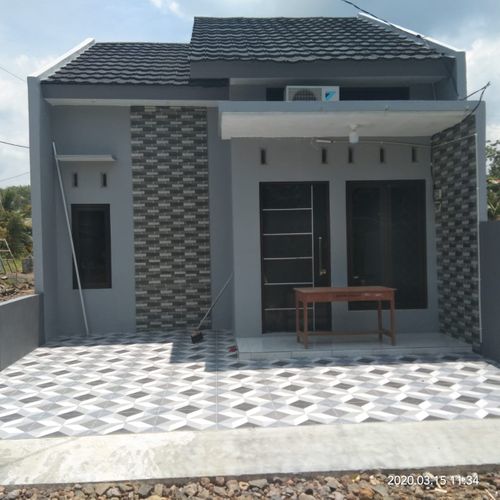 foto tampak rumah tipe 45 perumahan Istana Darusslam Asri