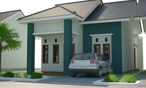 foto tampak rumah tipe 36/140 perumahan PALLIMA CITY RESIDENCE