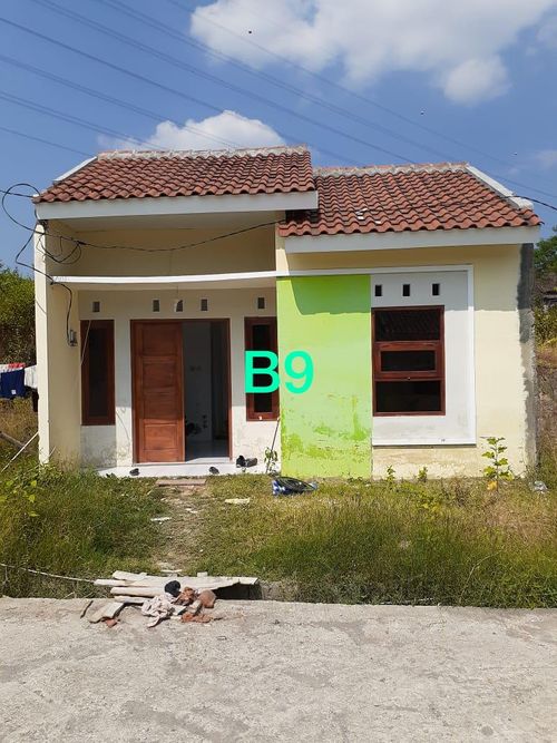 foto tampak rumah tipe Mustika 2 30/60 perumahan perum Mustika Regency 2